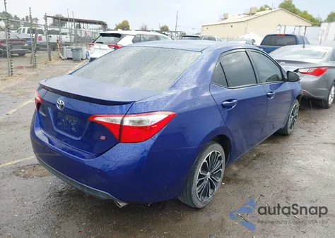 2014 Toyota Corolla S Plus из США, поврежденный, VIN 5YFBURHE1EP163853